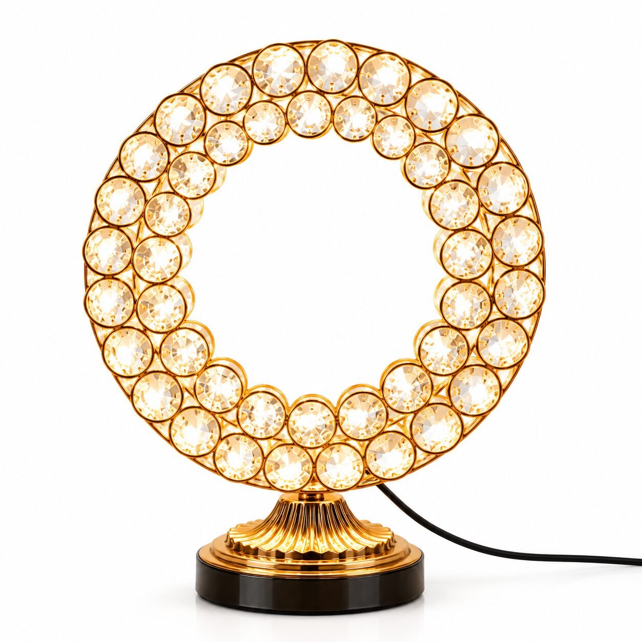 Crystal Ring Table Lamp